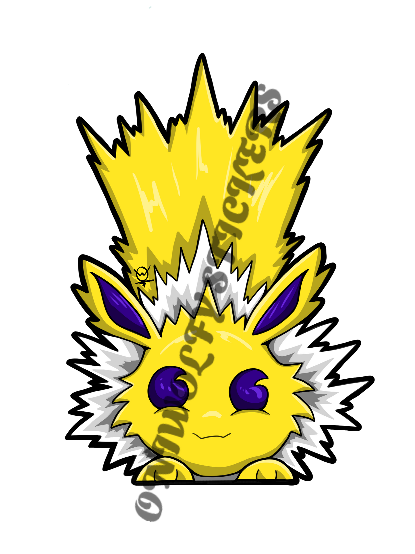 Lighting Cat Sticker