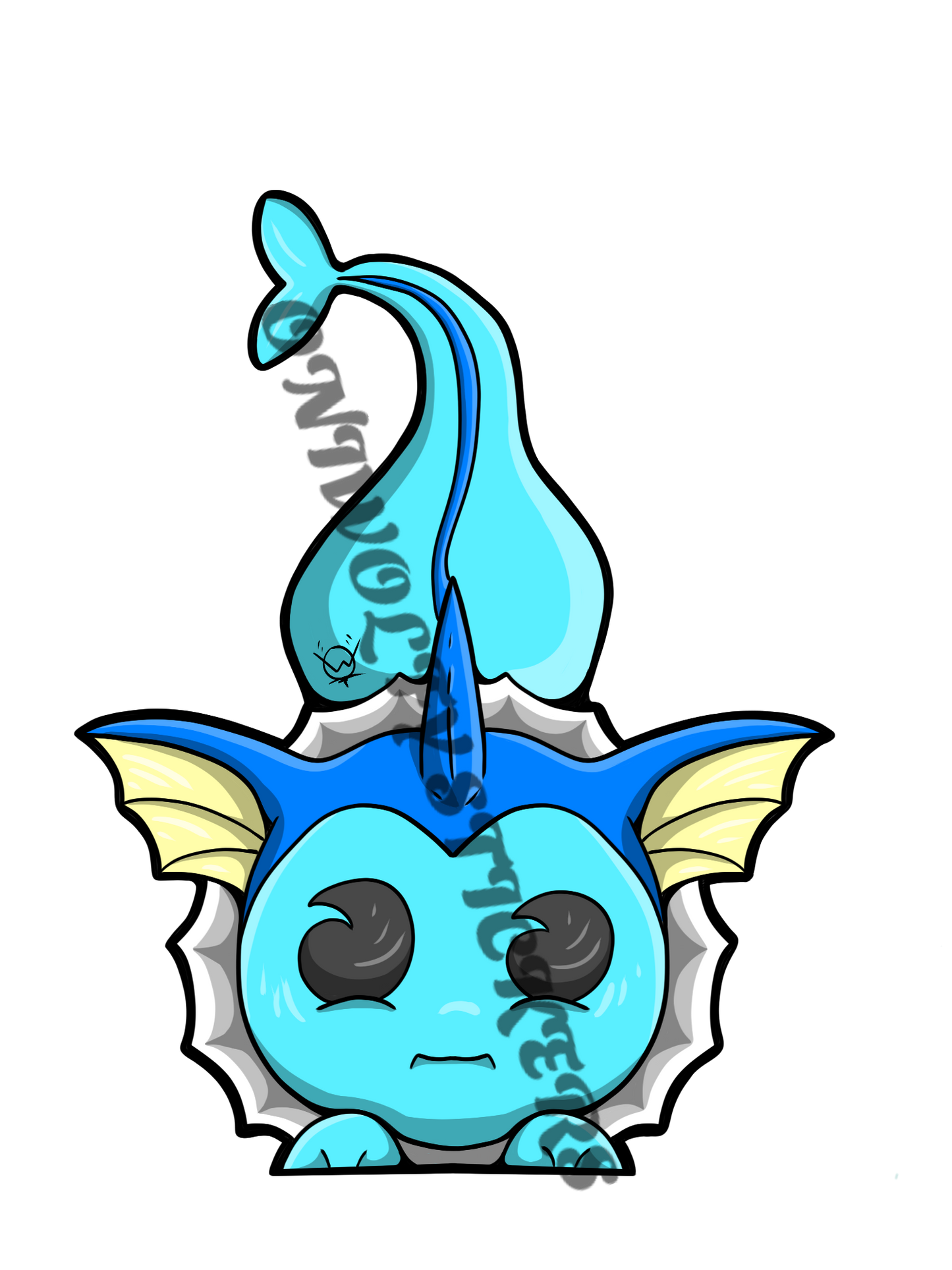 Water Cat Sticker