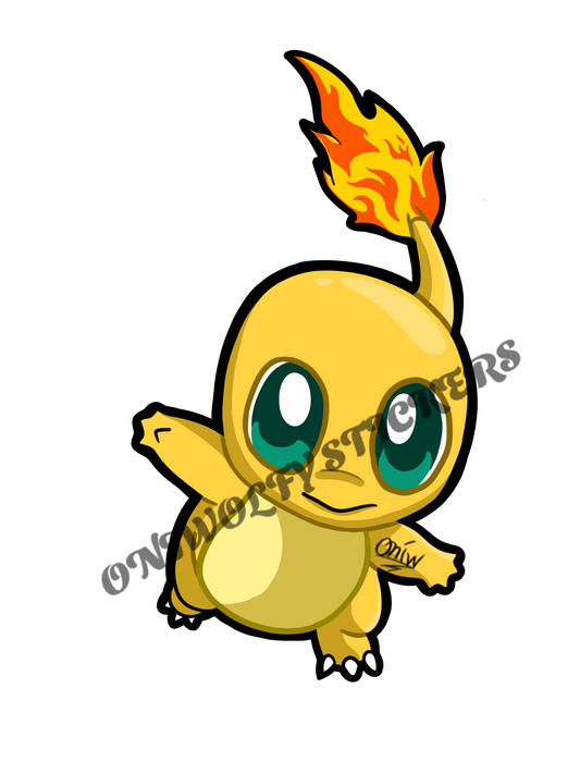 Fire Lizard Sticker